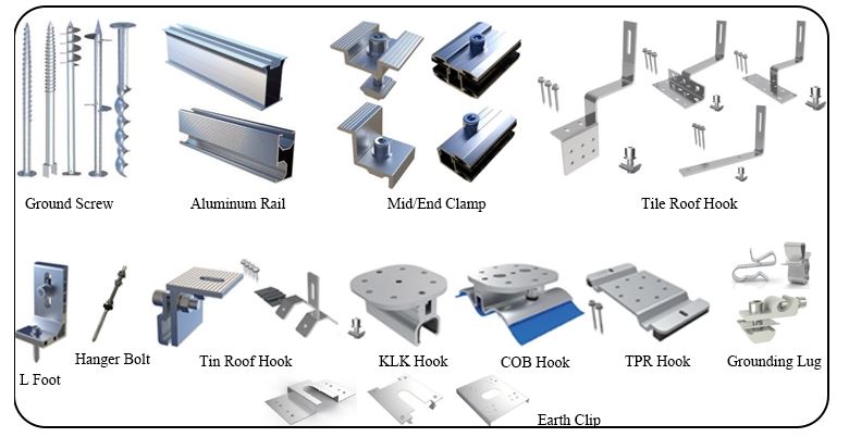 solar clamps brackets