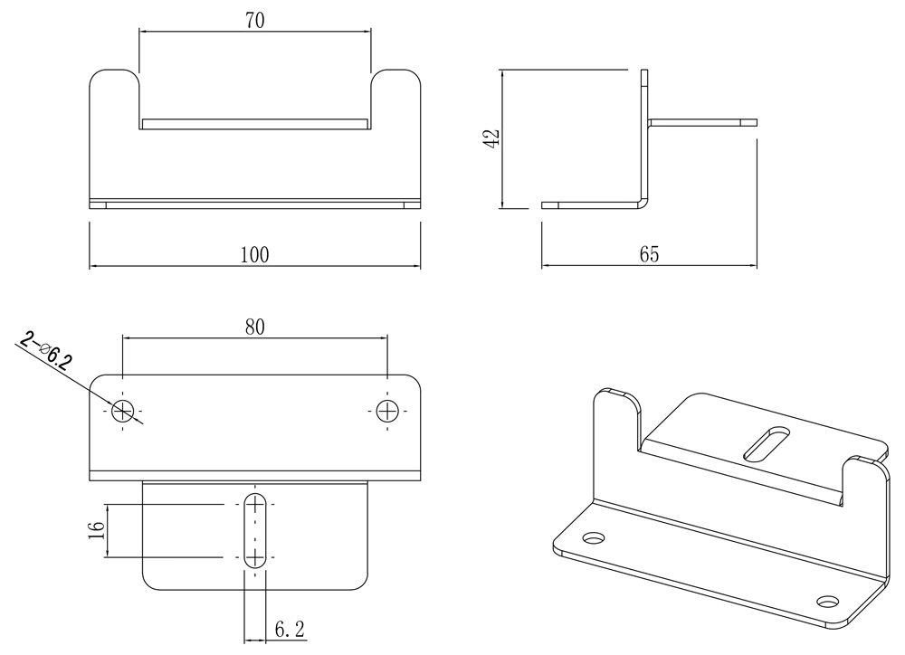 Parameter of Durable Aluminum Z Bracket