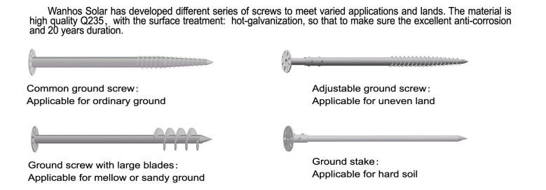 wanhos solar ground screw