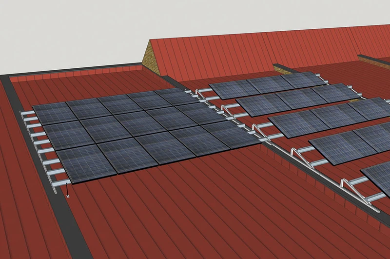 Ballast Solar Panel Mounting Installation Model Ballast Solar Panel Mounting Installation Model