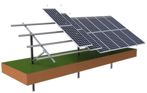 100kw päikese sulgudes vaia maa paigaldus