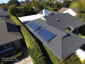House Roof Solar Energy System USA