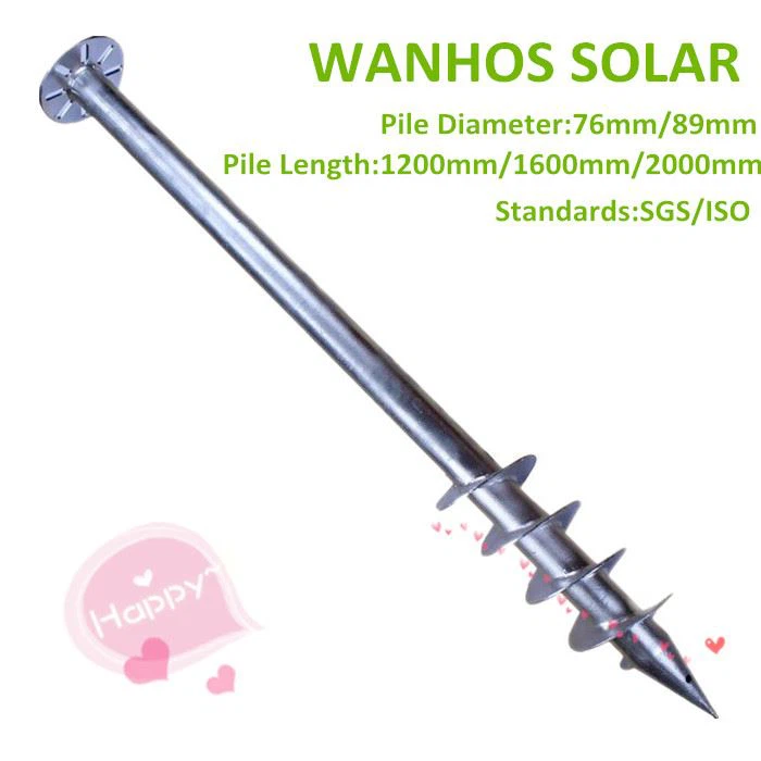 Spiral Ground Screw Anchor For Solar Project