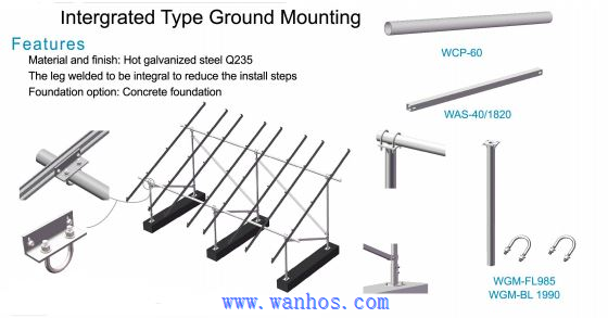 UB Ground Mounting System For Solar Power System